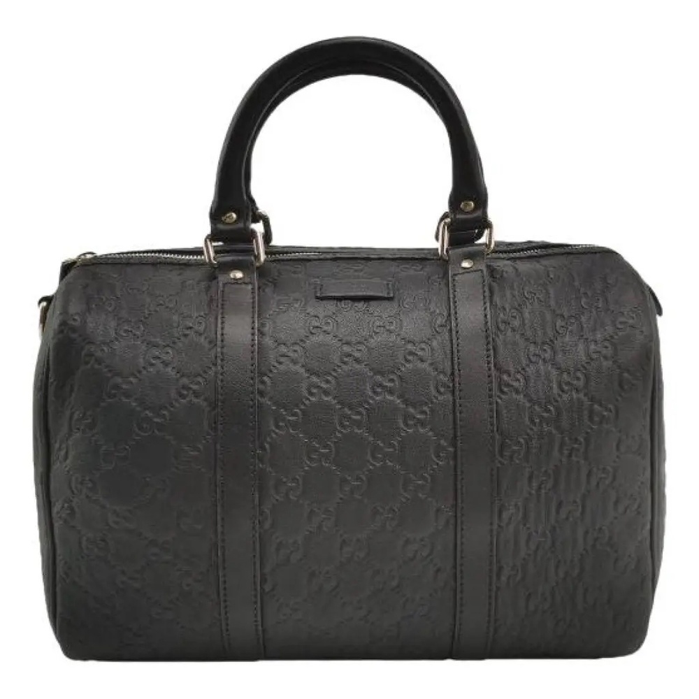 Gucci Black Embossed Tote Bag